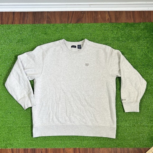 vintage crewneck sweatshirt xl 90s Izod Pullover Grey Soft Sweater - Picture 1 of 6